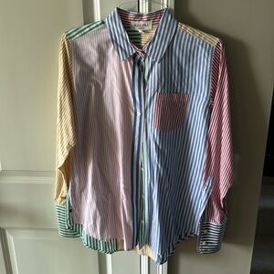 Alex Mill Wyatt Striped Top | Size XL